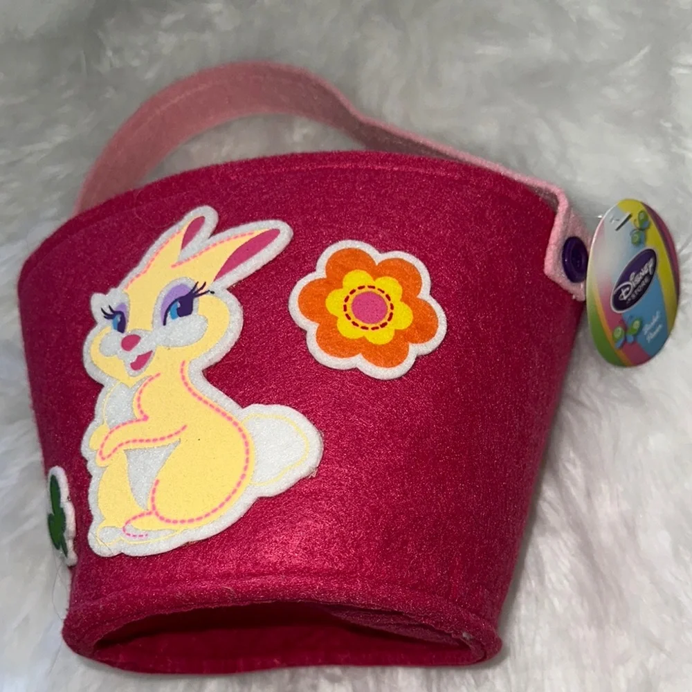 Disney Store Miss Bunny from Bambi Kids Basket for Easter or Halloween Candy NWT